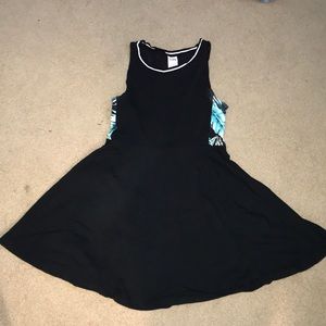 PINK fit and flare dress